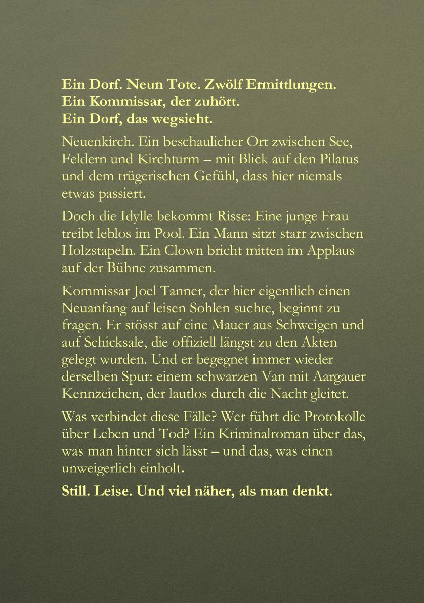 Zwölf Spuren im Nebel Back